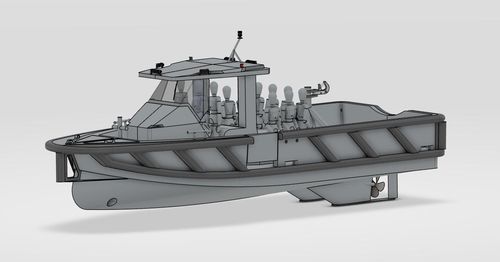 Профессиональный катер рабочее судно - MINATO 900 - BORD A BORD - коммерческое судно / судно для транспортировки персонала / швартовый катер
