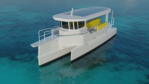 Профессиональный катер катер для дайвинга - E-DIVING 1200 - BORD A BORD - пассажирское судно / тримаран / электрический