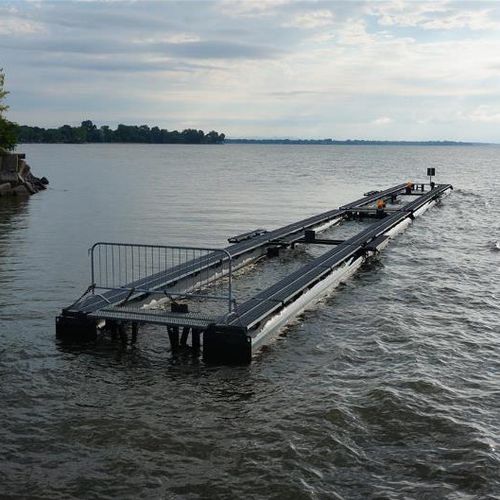 Плавучий волнорез - KROPF MARINE - из стали