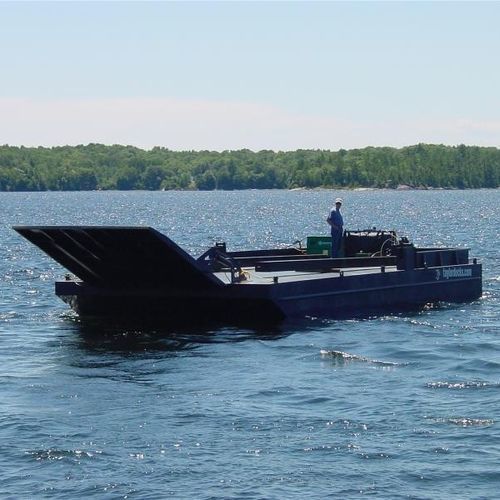 Профессиональный катер рабочая баржа - KROPF MARINE - с внутренним мотором / c подвесным мотором / дизельный