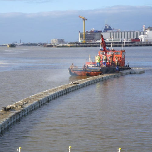 Плавучий док - Pont de St Nazaire - Cubisystem - рабочий / для яхтенной стоянки