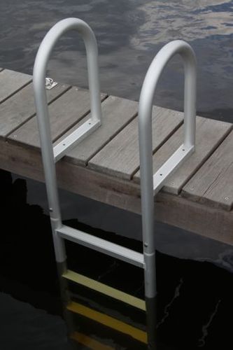 Лестница для понтона - 5 steps - DockAdd Marine Equipment - фиксированная / для купания / из алюминия