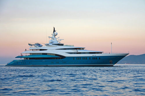 Круизная мега-яхта - SUNRAYS - Oceanco - с приподнятой рулевой рубкой / с бассейном / с вертодромом