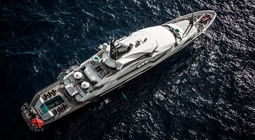 Круизная мега-яхта - ALFA NERO - Oceanco - с приподнятой рулевой рубкой / с бассейном