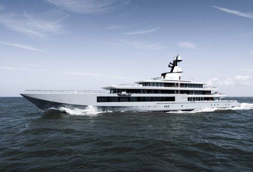 Круизная мега-яхта - SEVEN SEAS - Oceanco - с приподнятой рулевой рубкой