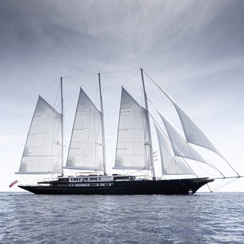 Круизная элитная парусная супер-яхта - KORU - Oceanco - с открытым кокпитом / шхуна / бушприт