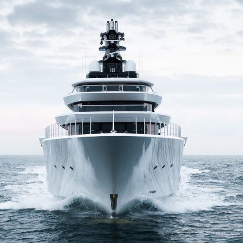 Круизная мега-яхта - DREAMBOAT  - Oceanco - с приподнятой рулевой рубкой / с бассейном / с вертодромом