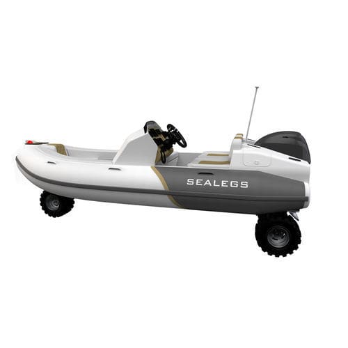 Надувная лодка c подвесным мотором - 3.8M - Sealegs International Limited - полужесткая / открытая / с двойной консолью