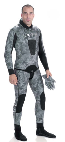 Гидрокостюм из неопрена для подводной охоты - BLACK DIAMOND CAMO - SPETTON - раздельный / 3 мм / 5 mm