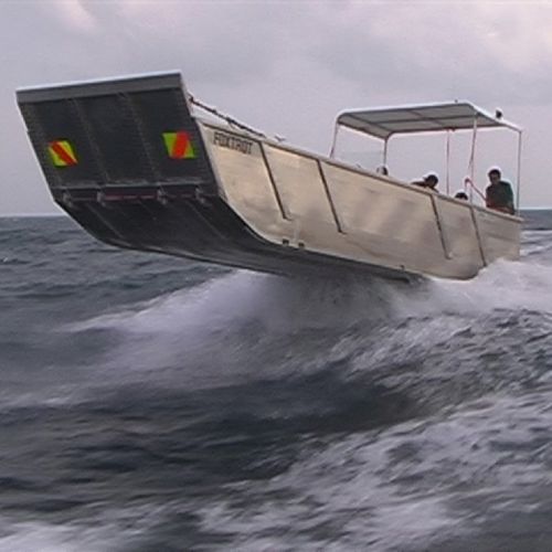 Профессиональный катер десантный катер - Kraite 900  - AMF Boat Company - c подвесным мотором / из алюминия