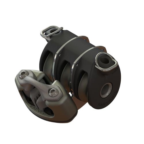 Тройной такелажный блок - KBO6J - KARVER SYSTEMS - стопор / с толкателем / трос макс.: 10 мм
