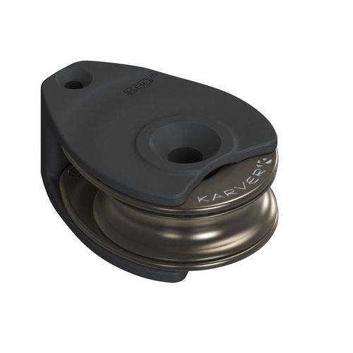 Одиночный такелажный блок - KBO15FB - KARVER SYSTEMS - контрпривода / ровная палуба / трос макс.: 14 мм