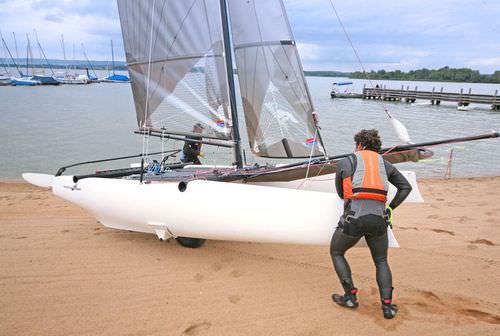 Спортивный катамаран для регаты - EAGLE 16 - Eagle Catamarans - двухместный / с двойной трапецией / Формула 16
