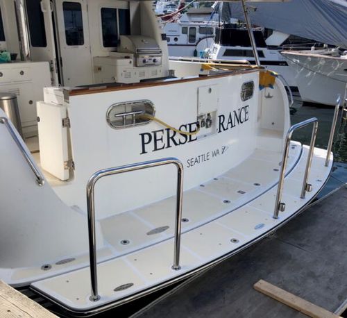 Платформа для купания - 64′ Nordhavn - Beachcomber Fiberglass Technology - фиксированная / для яхты / для катера