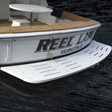 Платформа для купания - 61′ Hatteras  - Beachcomber Fiberglass Technology - фиксированная / для яхты / для катера