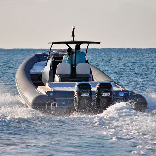 Надувная лодка c подвесным мотором - MX-12 GRAN SPORT - Cantieri Magazzù - с поворотно-откидной колонкой / двухмоторная / RIB