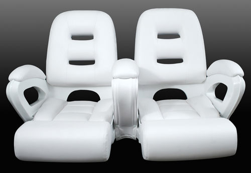 Сидение для пилота - 40-1045DW - Todd Marine Products - для катера / откидное / с высокой спинкой