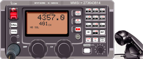 Морской радиоприемник - IC-M801E - MI Simulators - для судна / СЧ / HF
