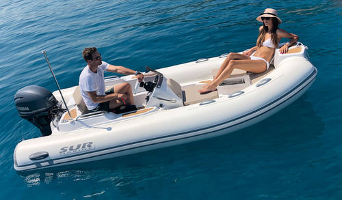 Надувная лодка c подвесным мотором - ST400 Prestige - Sur Marine - полужесткая / открытая / с боковой консолью