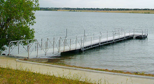 Мосток для понтона - Hewitt Boats Lifts and Docks - из алюминия / с поручнем