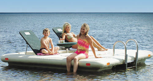 Платформа для купания - Otter Island - Hewitt Boats Lifts and Docks - для базы отдыха / модульная