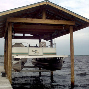 Лифт для понтонного катера - Cradle Kit  - Lunmar Boat Lifts - плавучий / с навесом