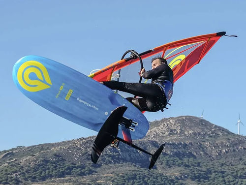 Доска для виндсерфинга кроссовер - Airbolt - Goya - из карбона / с подводным крылом