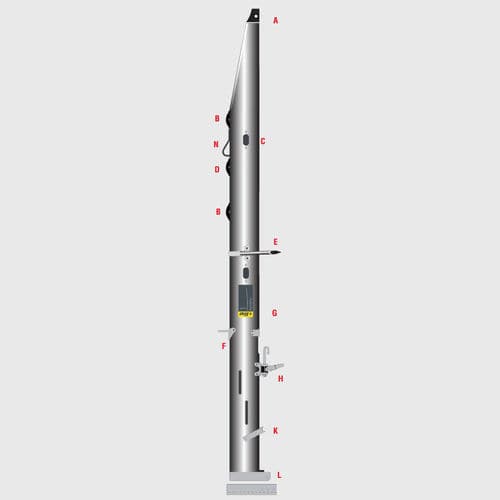 Мачта для швертботов - 50380 - AG+ SPARS - для спортивной килевой яхты / из алюминия