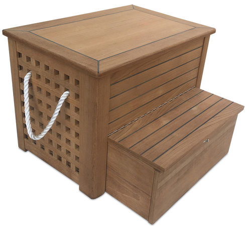 Сундук из тикового дерева с выдвижной ступенькой - STEP Storage Chest - Valdenassi - для катера