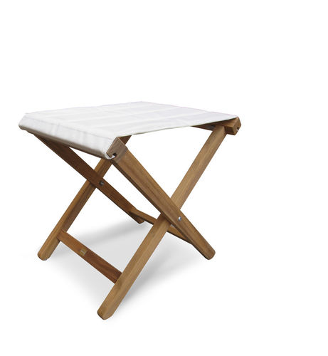 Табурет для катера - SQUARE Director Stool  - Valdenassi - из тикового дерева / из ткани