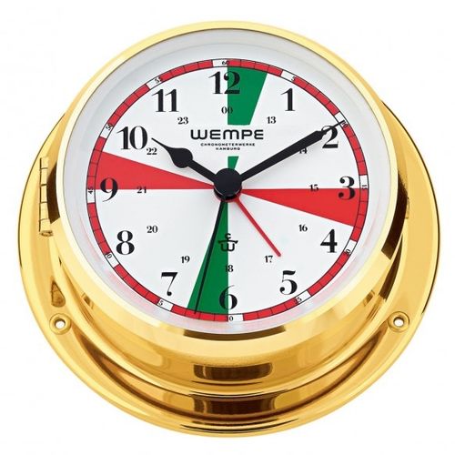 Часы с радиосекторами - CW070001 - Gerhard D. WEMPE KG Division Chronometerwerke - из латуни