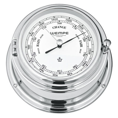 Аналоговый барометр - CW360002 - Gerhard D. WEMPE KG Division Chronometerwerke - из латуни / из хрома / белый