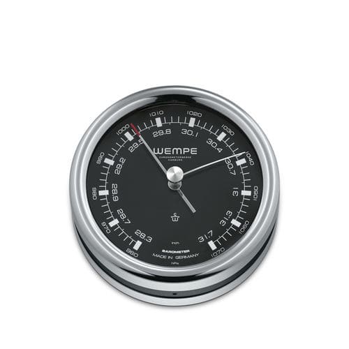 Аналоговый барометр - CW250008 - Gerhard D. WEMPE KG Division Chronometerwerke - из нержавеющей стали / черный