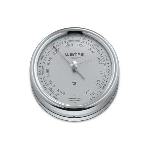 Аналоговый барометр - CW250011 - Gerhard D. WEMPE KG Division Chronometerwerke - из нержавеющей стали / белый