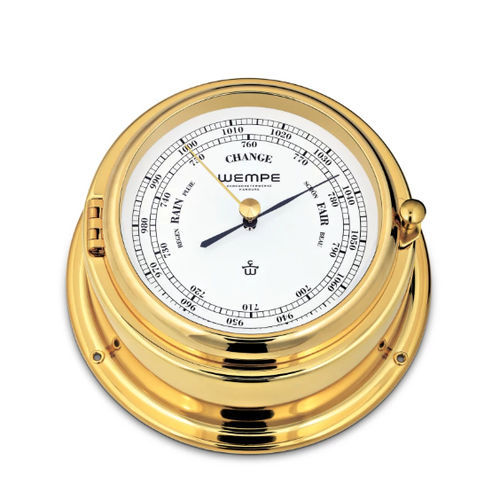 Аналоговый барометр - CW310008 - Gerhard D. WEMPE KG Division Chronometerwerke - из латуни / белый