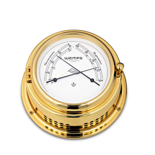 Аналоговый термометр - CW310009 - Gerhard D. WEMPE KG Division Chronometerwerke - гигрометр / термометр-гигрометр / из полированной латуни