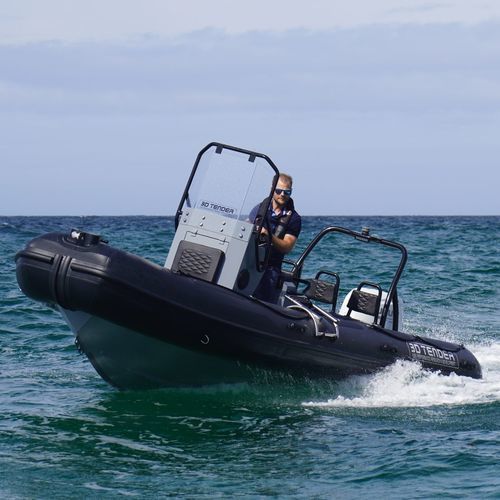 Надувная лодка c подвесным мотором - NIVIDIC 550 - 3D MARINE - полужесткая / открытая / с центральной консолью