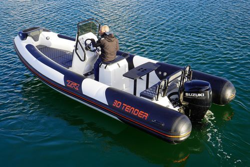 Надувная лодка c подвесным мотором - TR6 - 3D MARINE - полужесткая / открытая / с центральной консолью