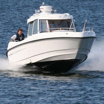 Прогулочный катер с каютой c подвесным мотором - Alfa - TG Boat - хардтоп / макс. 7 человек / 1 каюта