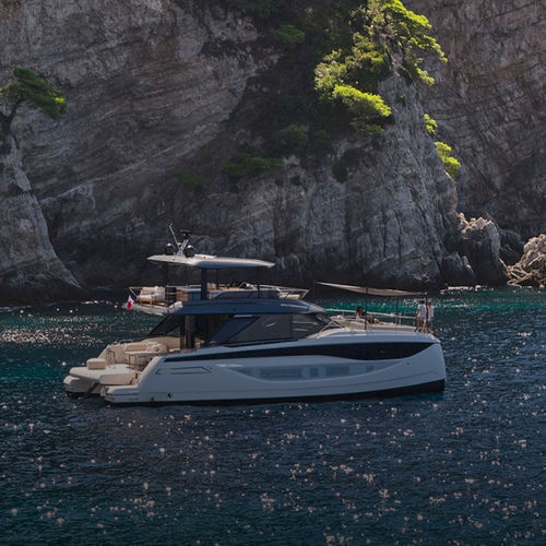 Моторная яхта катамаран - M7 - Prestige Yachts - круизная / с флайбриджем / с внутренним мотором