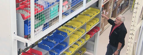Складской стеллаж для судостроительной верфи - Shelving Carousel  - Vidir Machine Inc. - ротационный / механизированный
