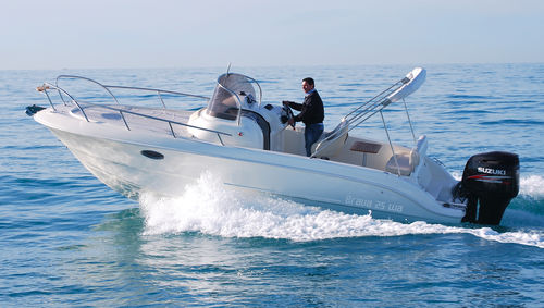 Прогулочный катер c подвесным мотором - BRAVA 25 WA - Mingolla Cantiere Nautico srl - с центральной консолью / открытый / макс. 10 человек