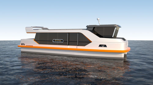 Профессиональный катер водное такси - CIT-E Ferry - Fassmer - катамаран / солнечная электроэнергия / без выбросов