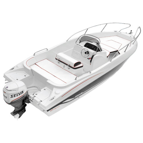 Открытый катер c подвесным мотором - 5.7 ELEGANCE - Selva Marine - Fiberglass - с центральной консолью / из стекловолокна / макс. 7 человек