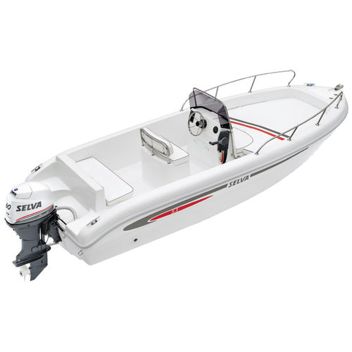 Открытый катер c подвесным мотором - D.5.3 - Selva Marine - Fiberglass - с центральной консолью / из стекловолокна / макс. 6 человек