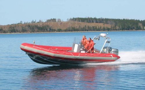 Надувная лодка c подвесным мотором - 23' RHIB - ABCO Industries Limited - двухмоторная / полужесткая / с центральной консолью