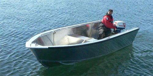 Профессиональный катер рабочее судно - 16' Skiff - ABCO Industries Limited - c подвесным мотором / из алюминия