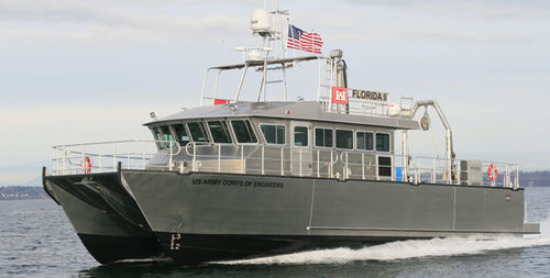 Судно для гидрографических исследований профессиональный катер - 62’ USACE Florida II  - All American Marine - катамаран / с внутренним мотором / из алюминия