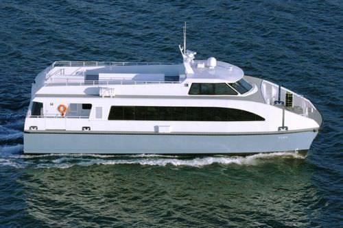 Профессиональный катер пассажирское судно - York - All American Marine - катамаран / с внутренним мотором / из алюминия