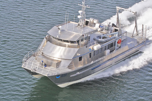 Судно для океанографических исследований катамаран - R/V Manta - All American Marine - из алюминия